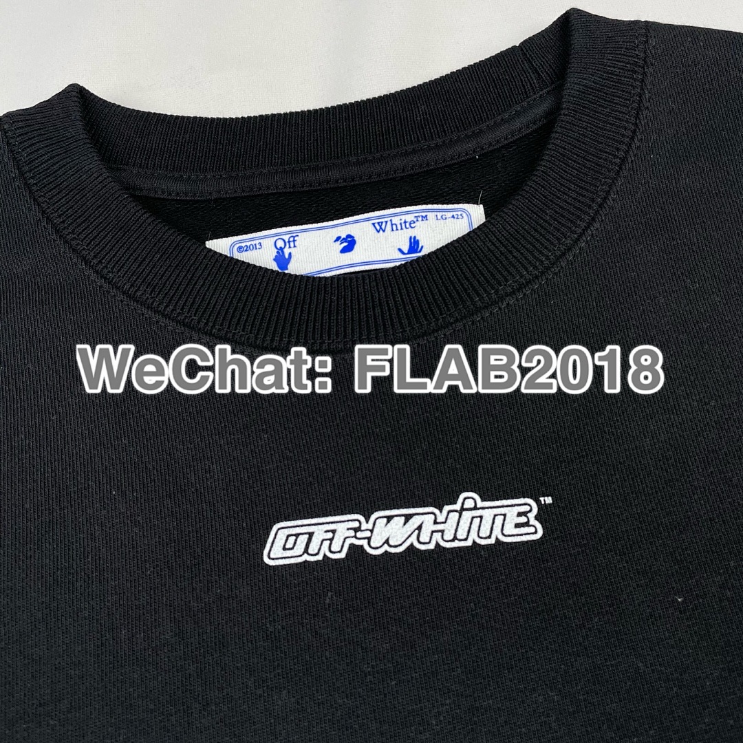Off-White BLUE ARROWS CREWNECK 20FW BLACK (SIZE M XL IN STOCK) - Image 17