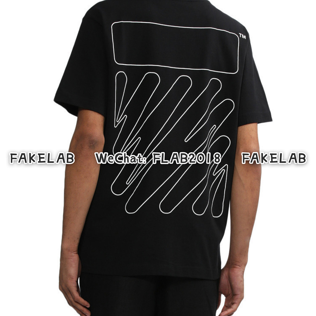 Unbranded WAVE DIAG-STRIPE T-SHIRT 23SS BLACK (ALL SIZE IN STOCK) - Image 8
