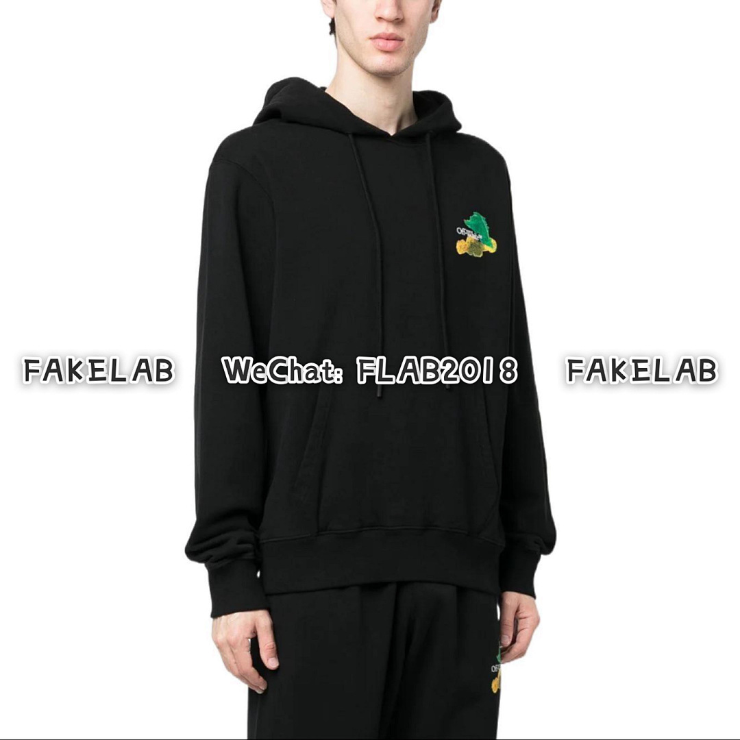 Off-White BRUSHED ARROWS HOODIE 23SS BLACK (ALL SIZE IN STOCK) - Image 8