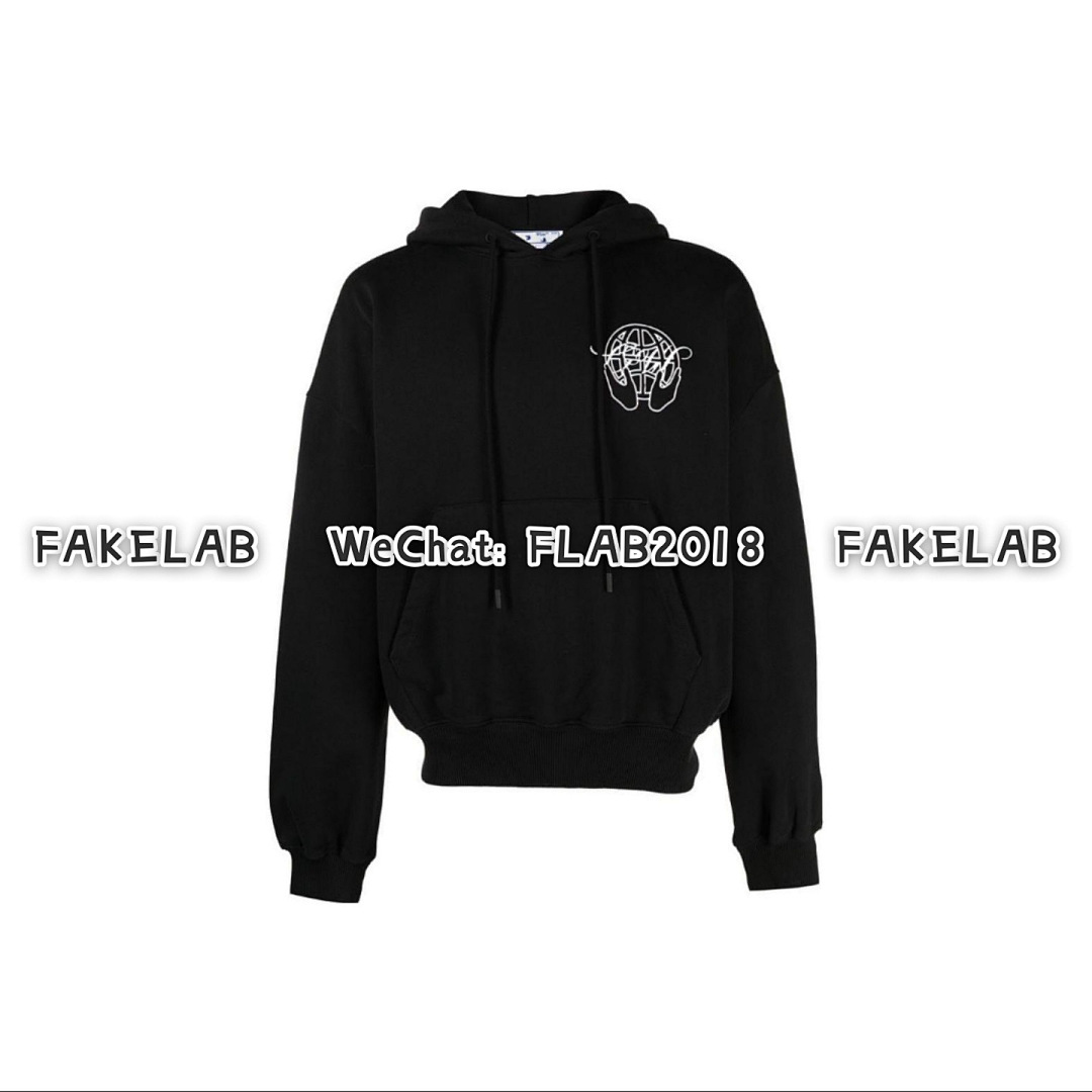 Off-White HAND ARROWS HOODIE 23SS BLACK (ALL SIZE IN STOCK) - Image 8