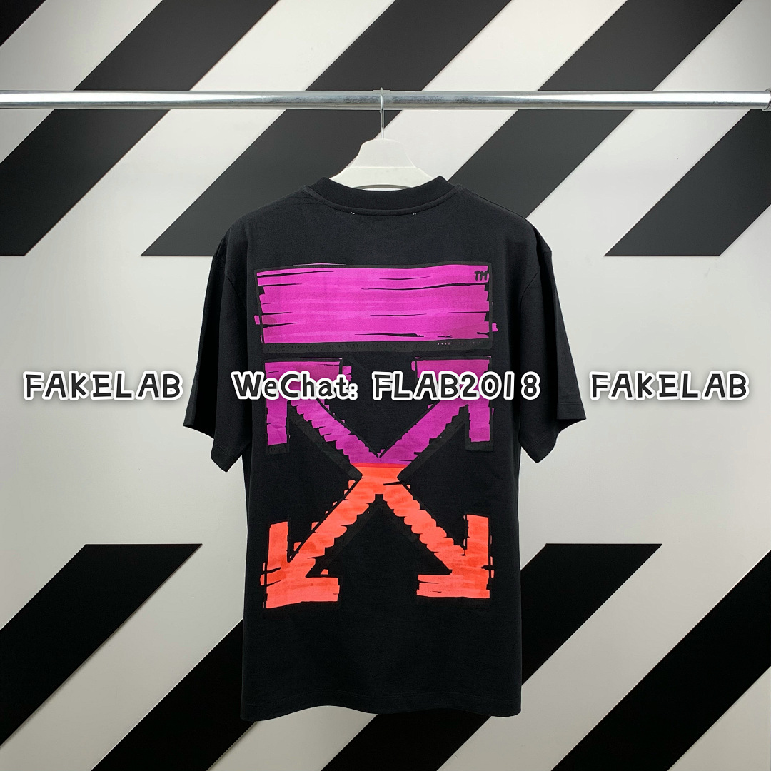 Unbranded PURPLE MARKER T-SHIRT 21SS BLACK (ALL SIZE IN STOCK)