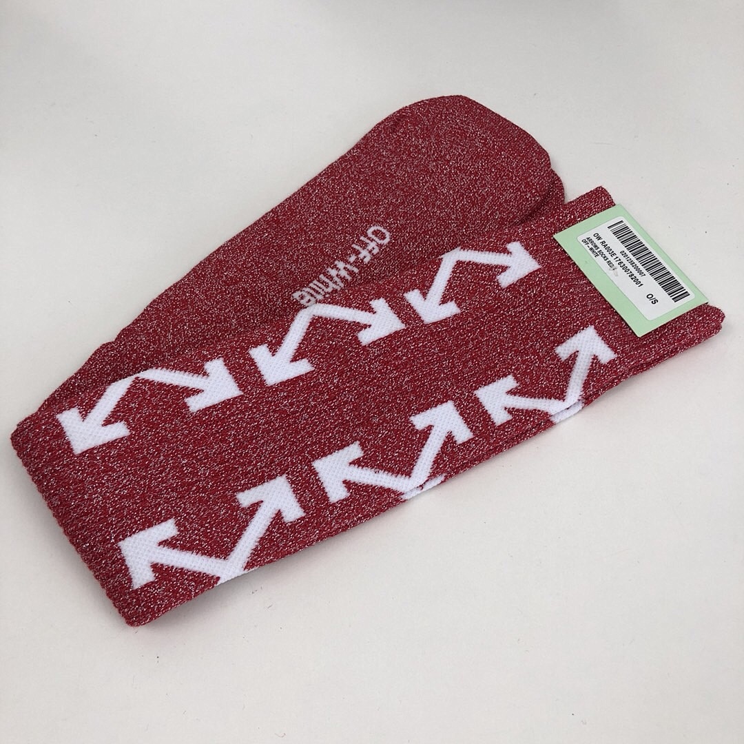 Unbranded SOCKS 17FW WHITE/BLACK/RED - Image 15