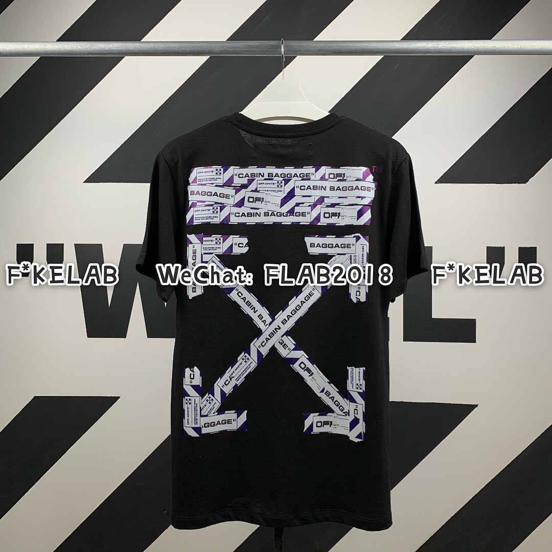 Unbranded AIRPORT TAPE T-SHIRT 20SS BLACK (ALL SIZE IN STOCK ALL NEW BATCH)
