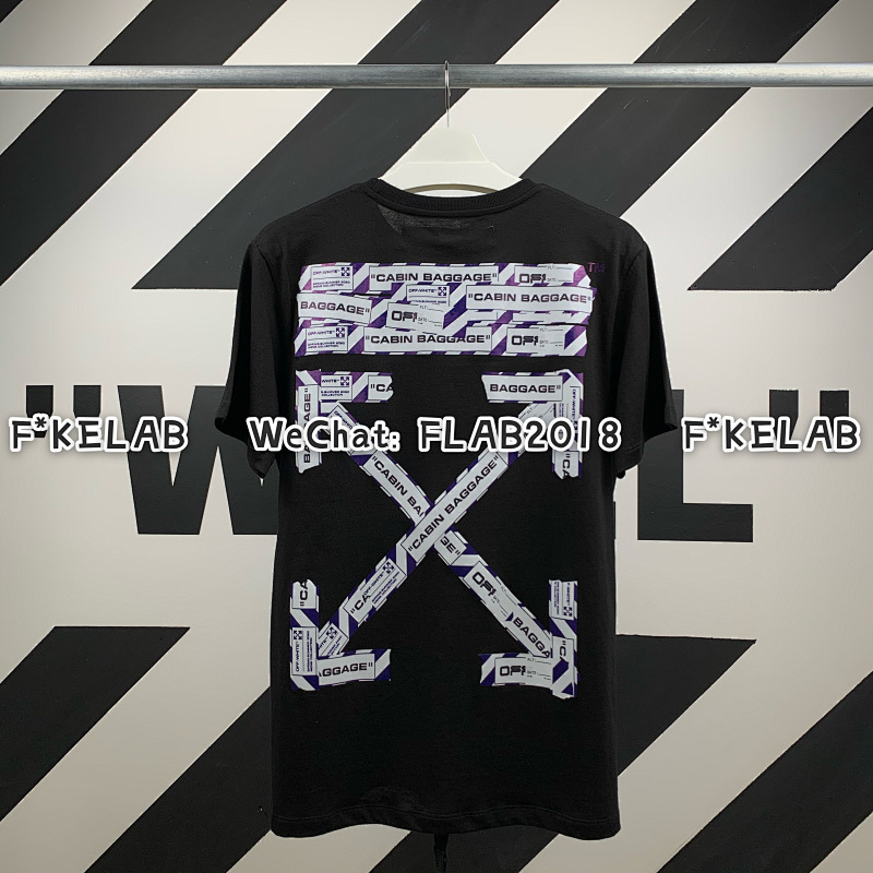 Unbranded AIRPORT TAPE T-SHIRT 20SS BLACK (ALL SIZE IN STOCK ALL NEW BATCH)