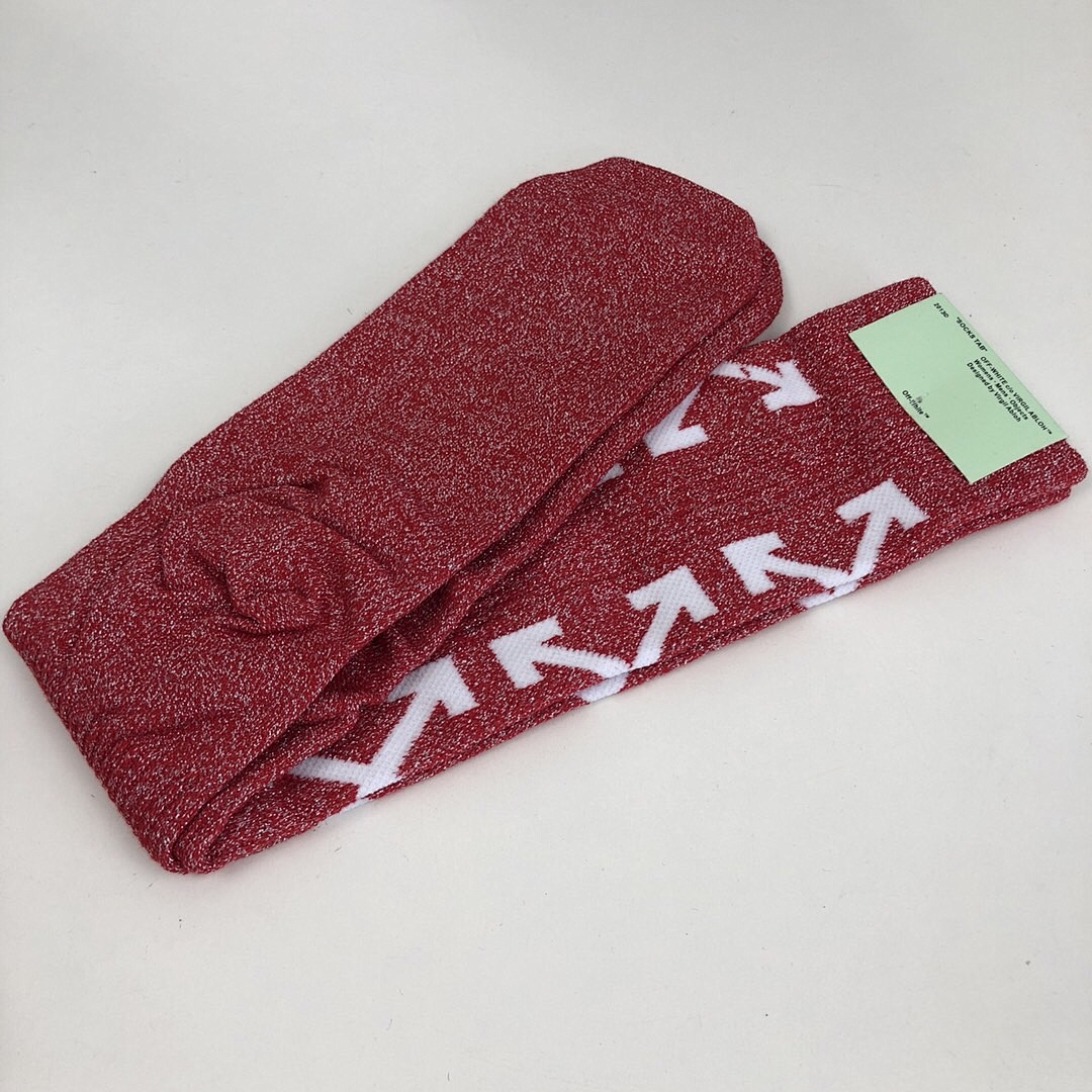Unbranded SOCKS 17FW WHITE/BLACK/RED - Image 18