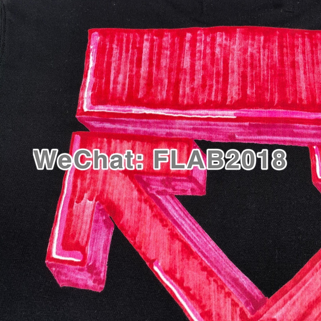 Off-White PINK ARROWS CREWNECK 20FW BLACK (ALL SIZE IN STOCK) - Image 21