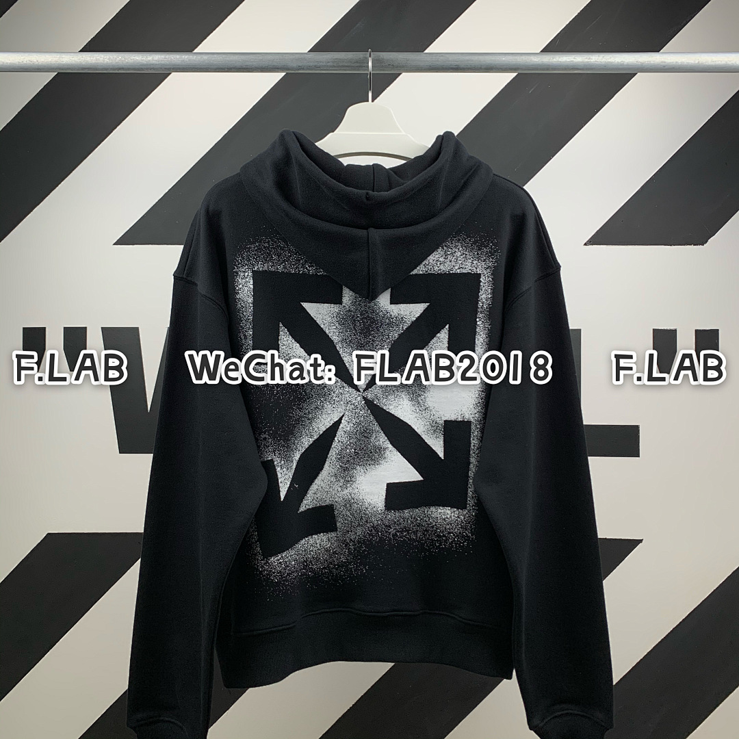 Unbranded SPRAY HOODIE 20FW BLACK (ALL SIZE IN STOCK)