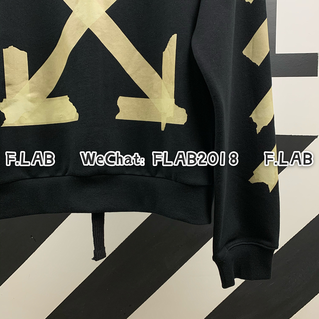 Off-White TAPE ARROWS ZIP HOODIE 20SS BLACK (ALL SIZE IN STOCK) - Image 15
