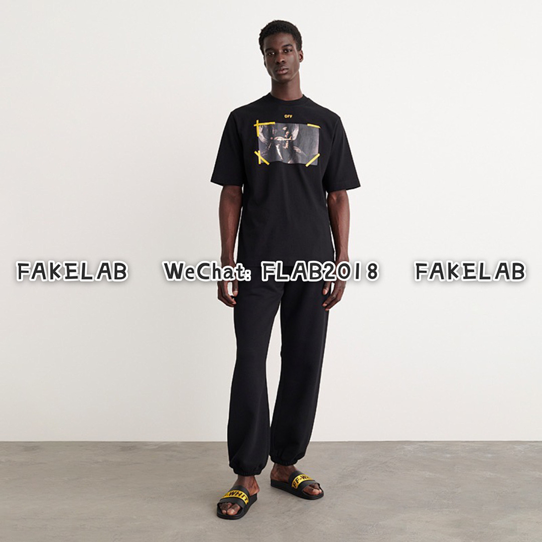 Off-White CARAVAGGIO ARROWS T-SHIRT 22FW BLACK (ALL SIZE IN STOCK) - Image 7