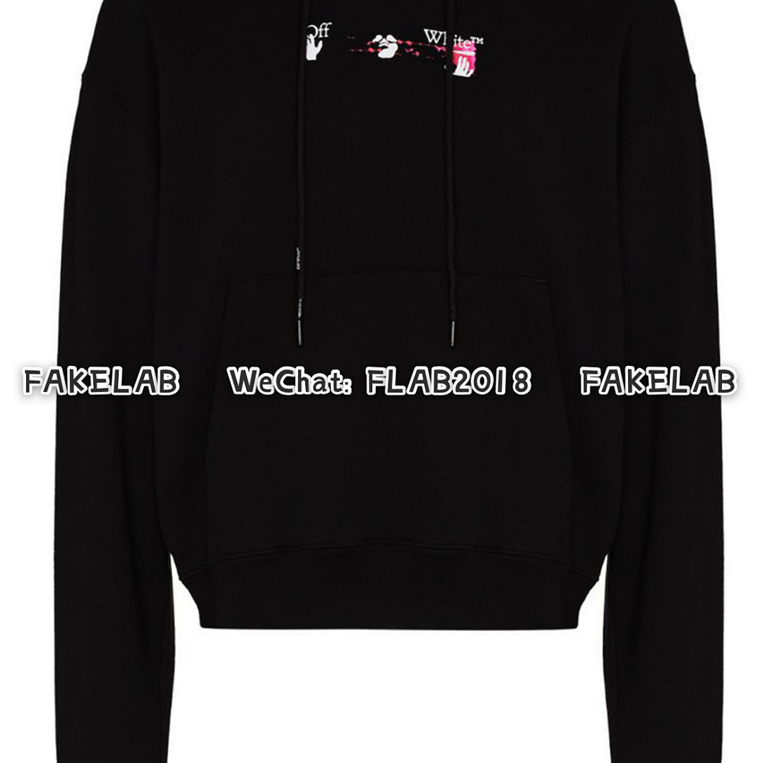 Unbranded PINK SPRAY HOODIE 21FW BLACK (ALL SIZE IN STOCK) - Image 6