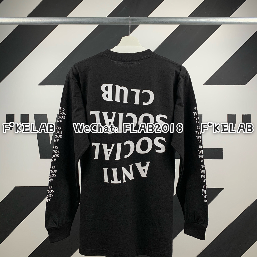 Unbranded AC UPSIDE DOWN LOGO BASIC LONG SLEEVE T-SHIRT