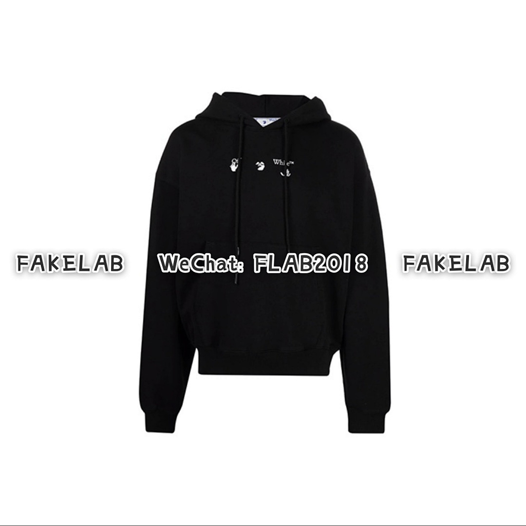 Unbranded BLACK/RED MARKER HOODIE 21SS BLACK (ALL SIZE IN STOCK) - Image 8
