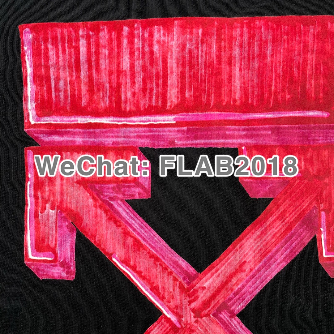 Off-White PINK ARROWS CREWNECK 20FW BLACK (ALL SIZE IN STOCK) - Image 22