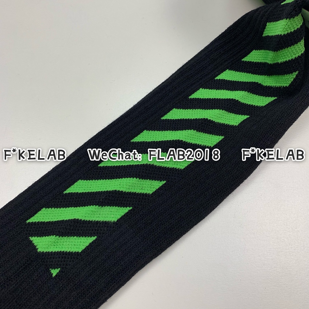 Unbranded OW SOCKS 19SS BLACK WHITE/ - Image 24