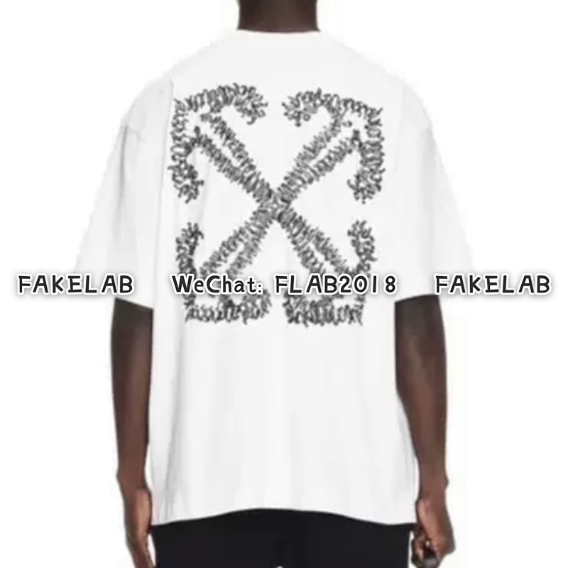 Off-White TATTOO ARROW SKATE T-SHIRT 24SS WHITE (ALL SIZE IN STOCK)
