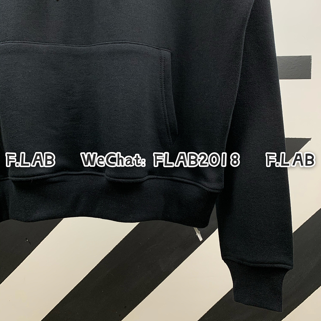 Off-White BLUE ARROWS HOODIE 20FW BLACK (SIZE S XL IN STOCK) - Image 11