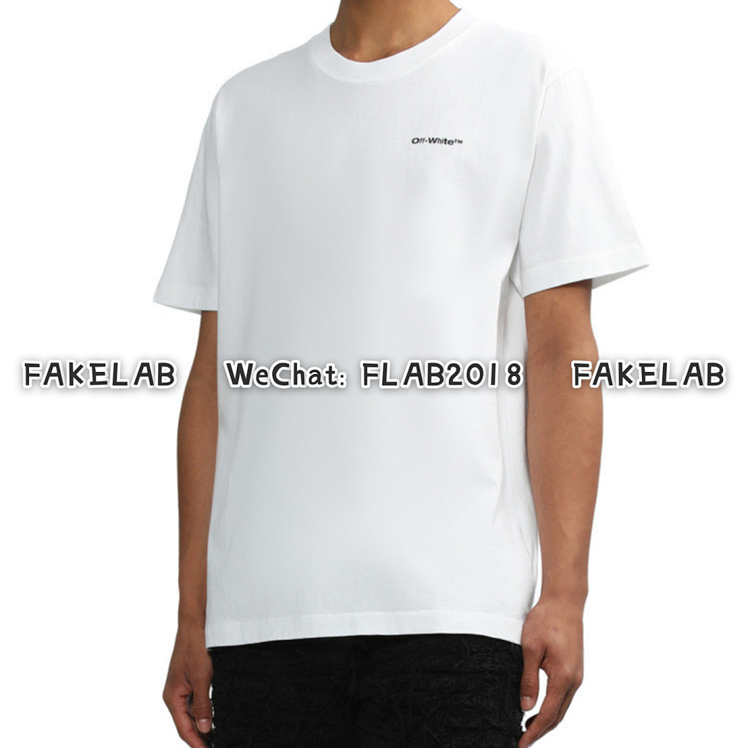 Unbranded WAVE DIAG-STRIPE T-SHIRT 23SS WHITE (ALL SIZE IN STOCK) - Image 7