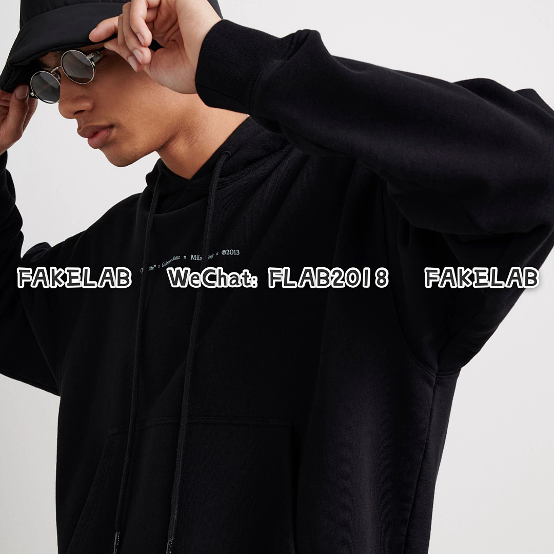 Unbranded BLUE SPRAY HOODIE 21FW BLACK (SIZE XS S M IN STOCK) - Image 10
