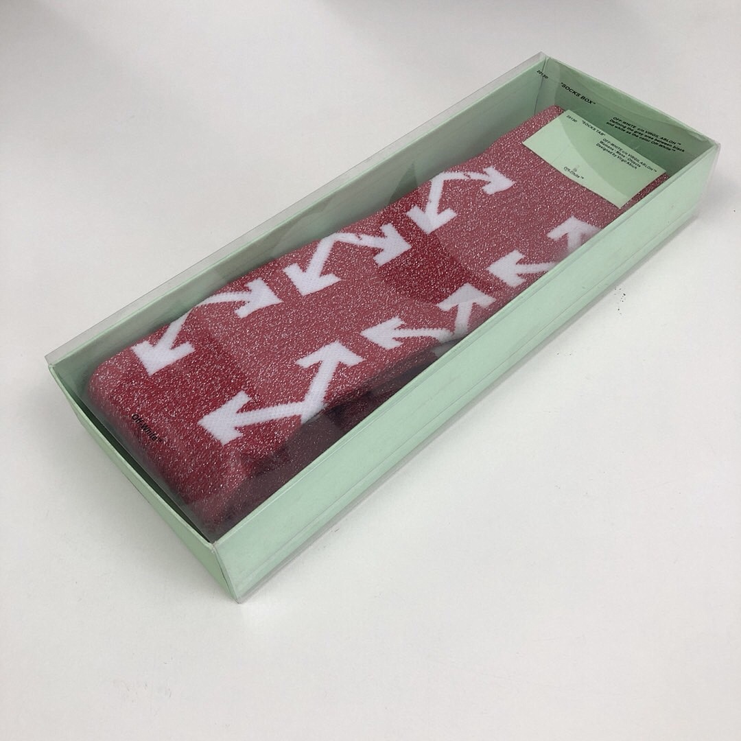 Unbranded SOCKS 17FW WHITE/BLACK/RED - Image 6