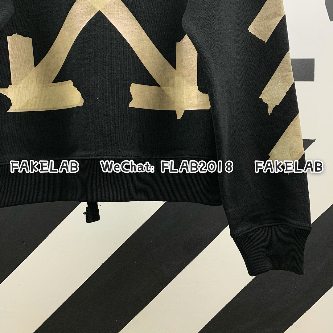 Off-White TAPE ARROWS CREWNECK 20SS BLACK (ALL SIZE IN STOCK) - Image 14