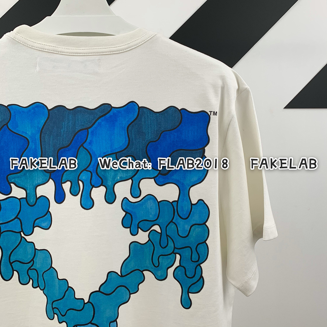 Unbranded BLUE MARKER T-SHIRT 21SS WHITE (ALL SIZE IN STOCK) - Image 12