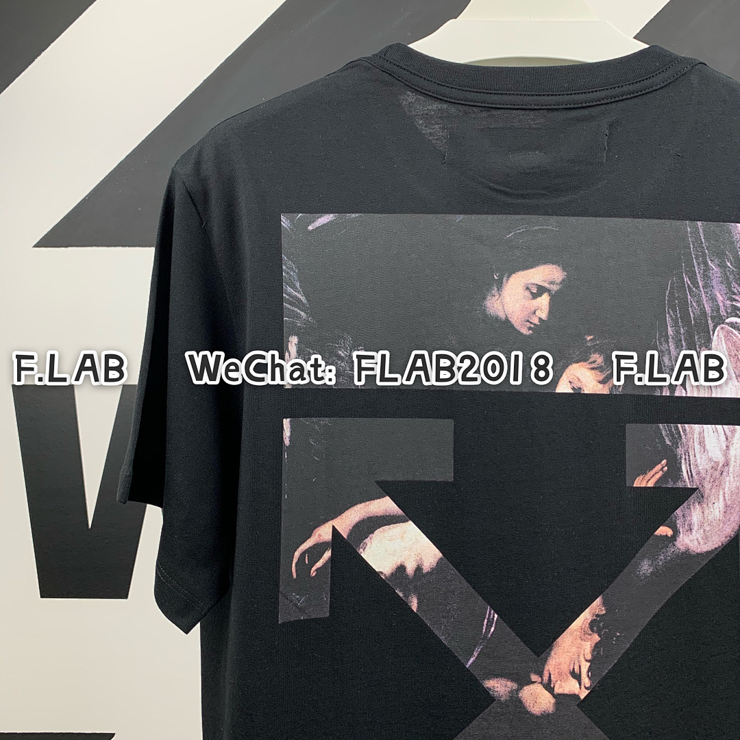 Off-White CARAVAGGIO ARROWS T-SHIRT 20SS BLACK (ALL SIZE IN STOCK) - Image 5