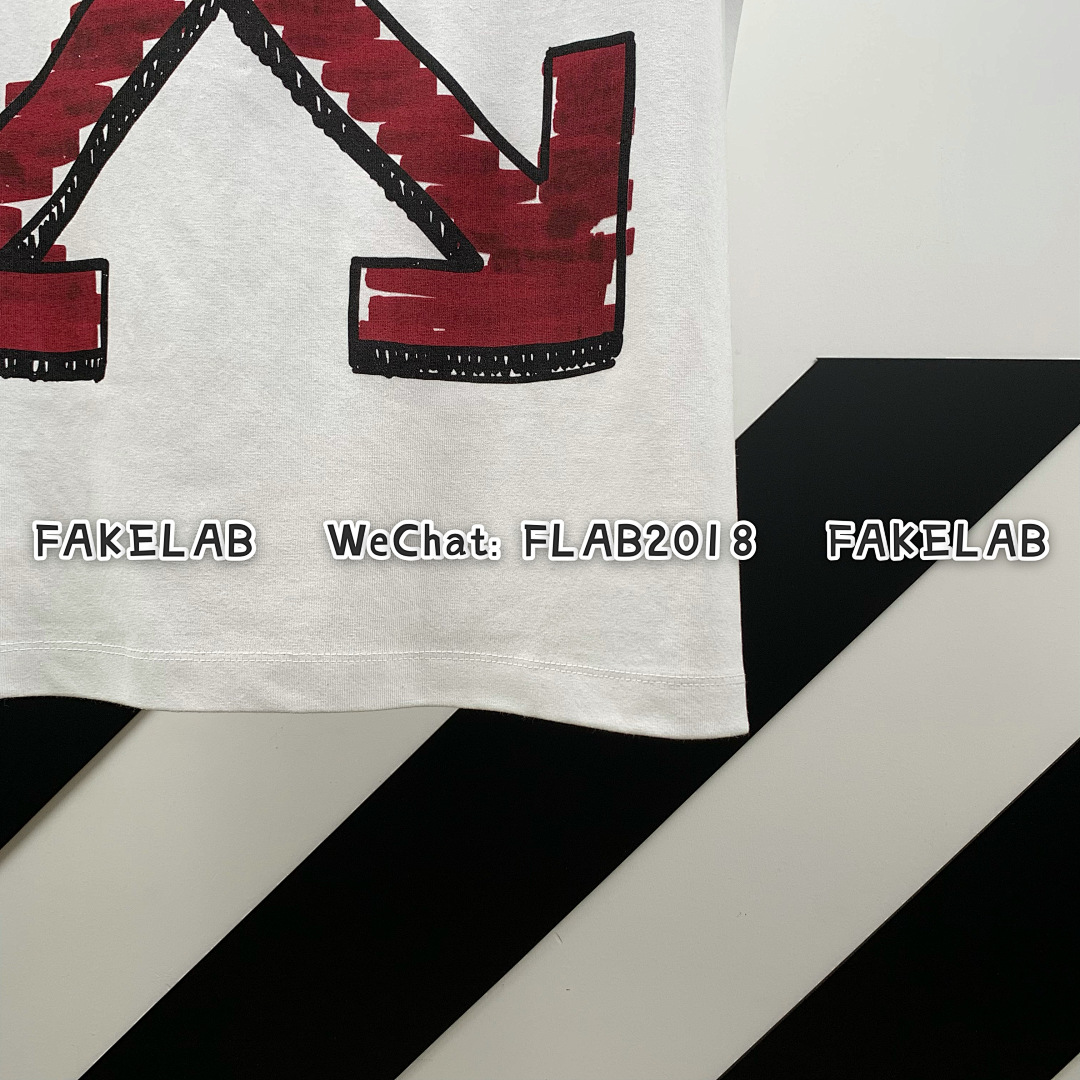 Unbranded RED MARKER T-SHIRT 21SS WHITE (ALL SIZE IN STOCK) - Image 14
