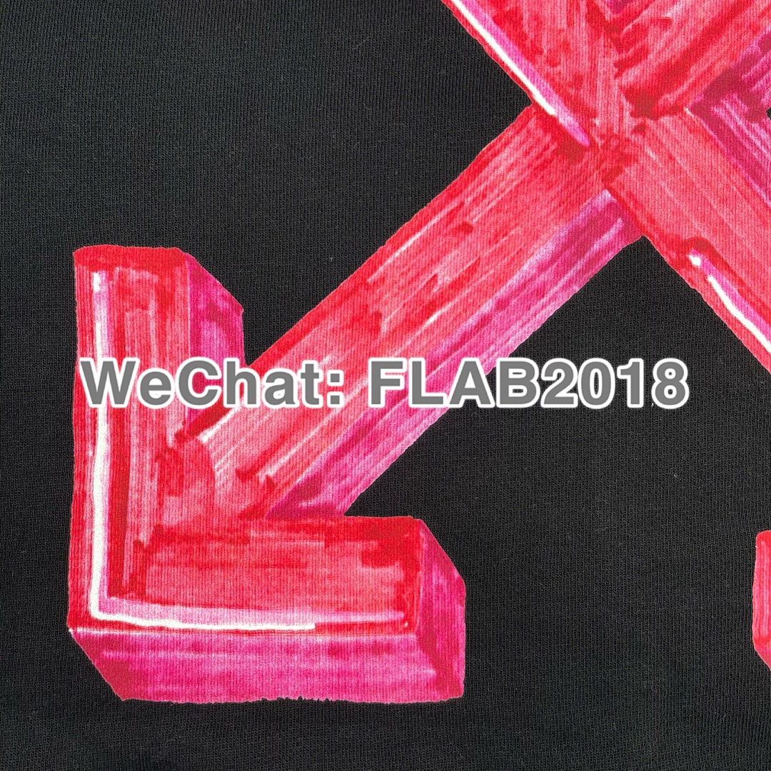 Off-White PINK ARROWS CREWNECK 20FW BLACK (ALL SIZE IN STOCK) - Image 24