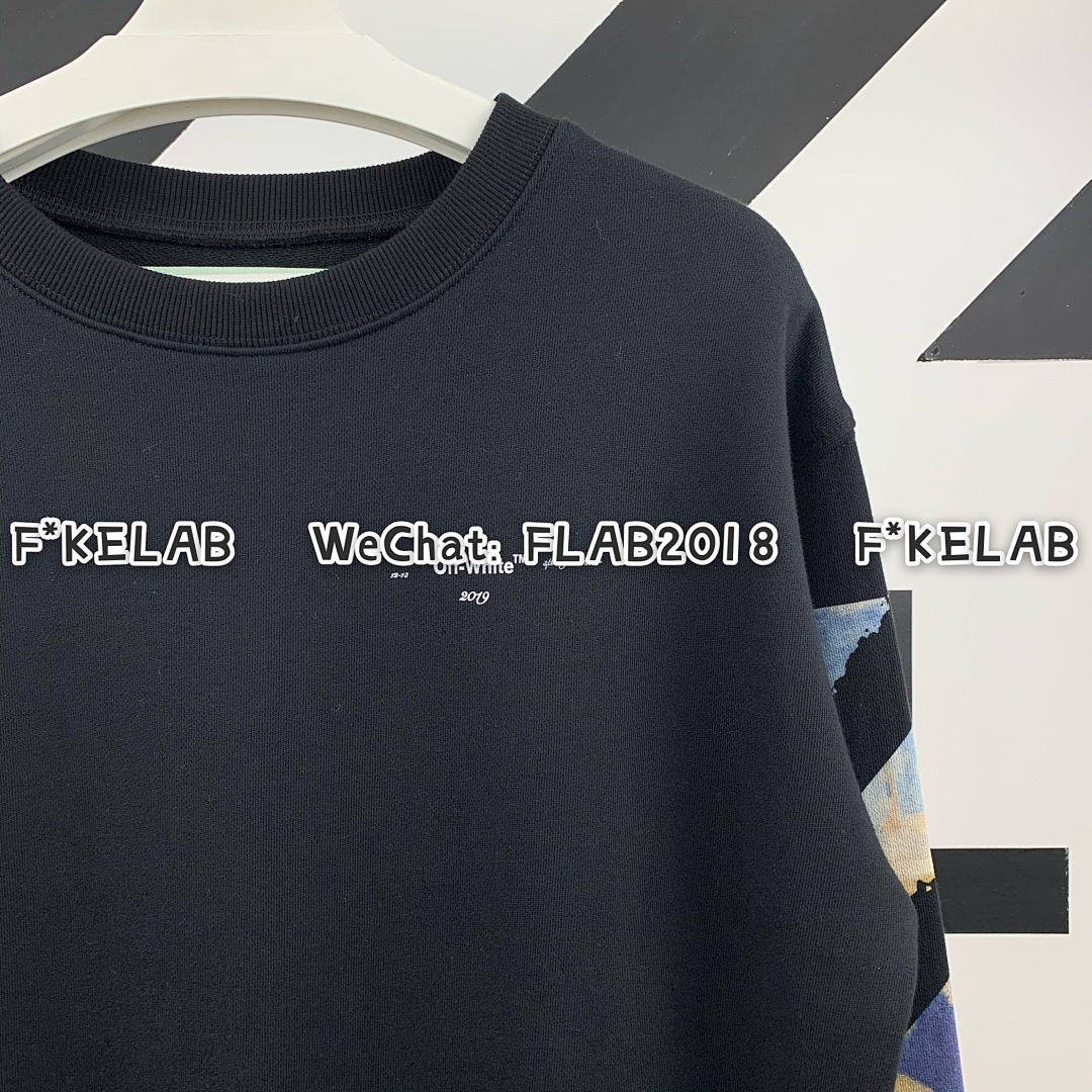 Unbranded DIAG MULTICOLOR CREWNECK 19SS BLACK (ONLY SIZE S IN STOCK) - Image 7