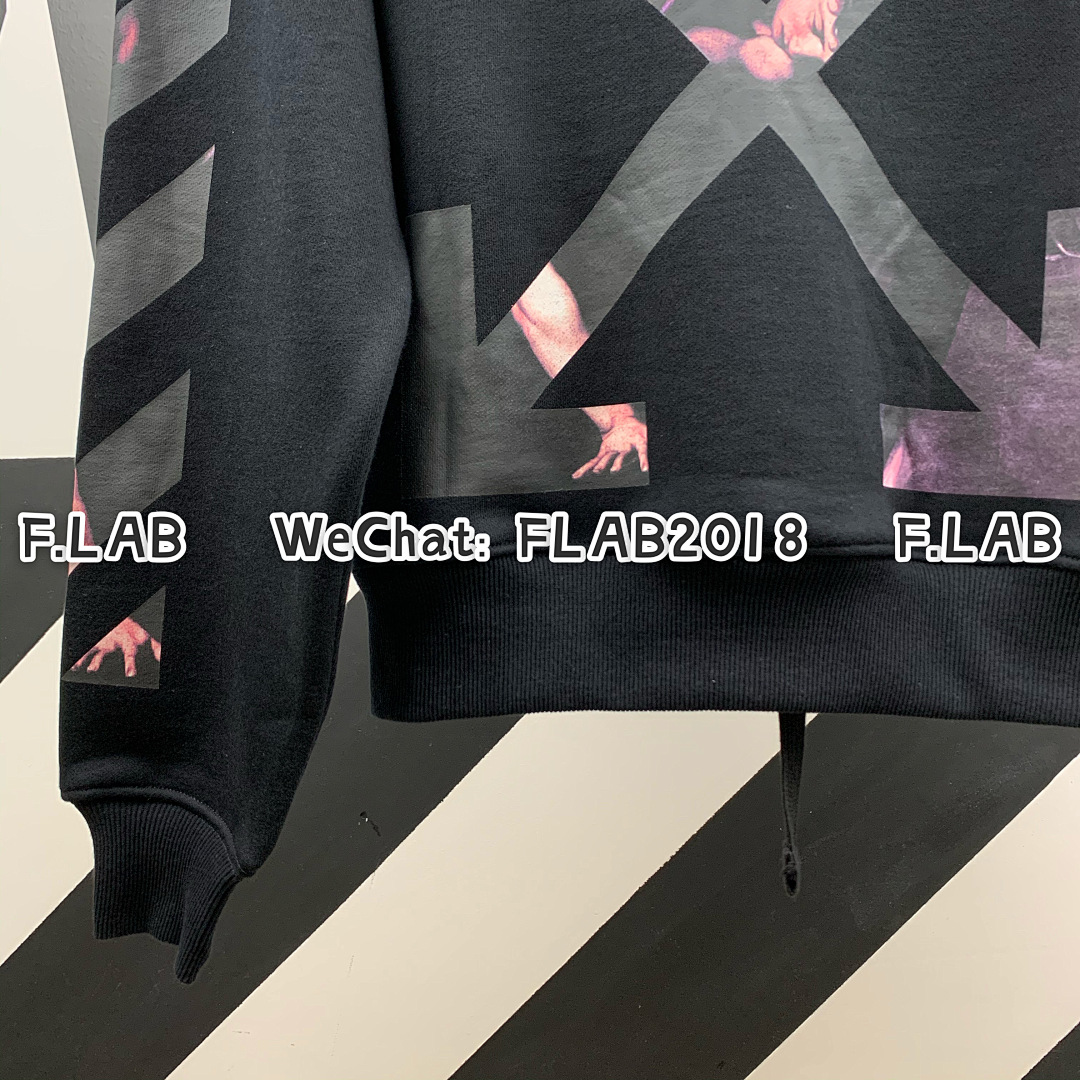 Off-White CARAVAGGIO ARROWS HOODIE 20SS BLACK (ALL SIZE IN STOCK) - Image 14