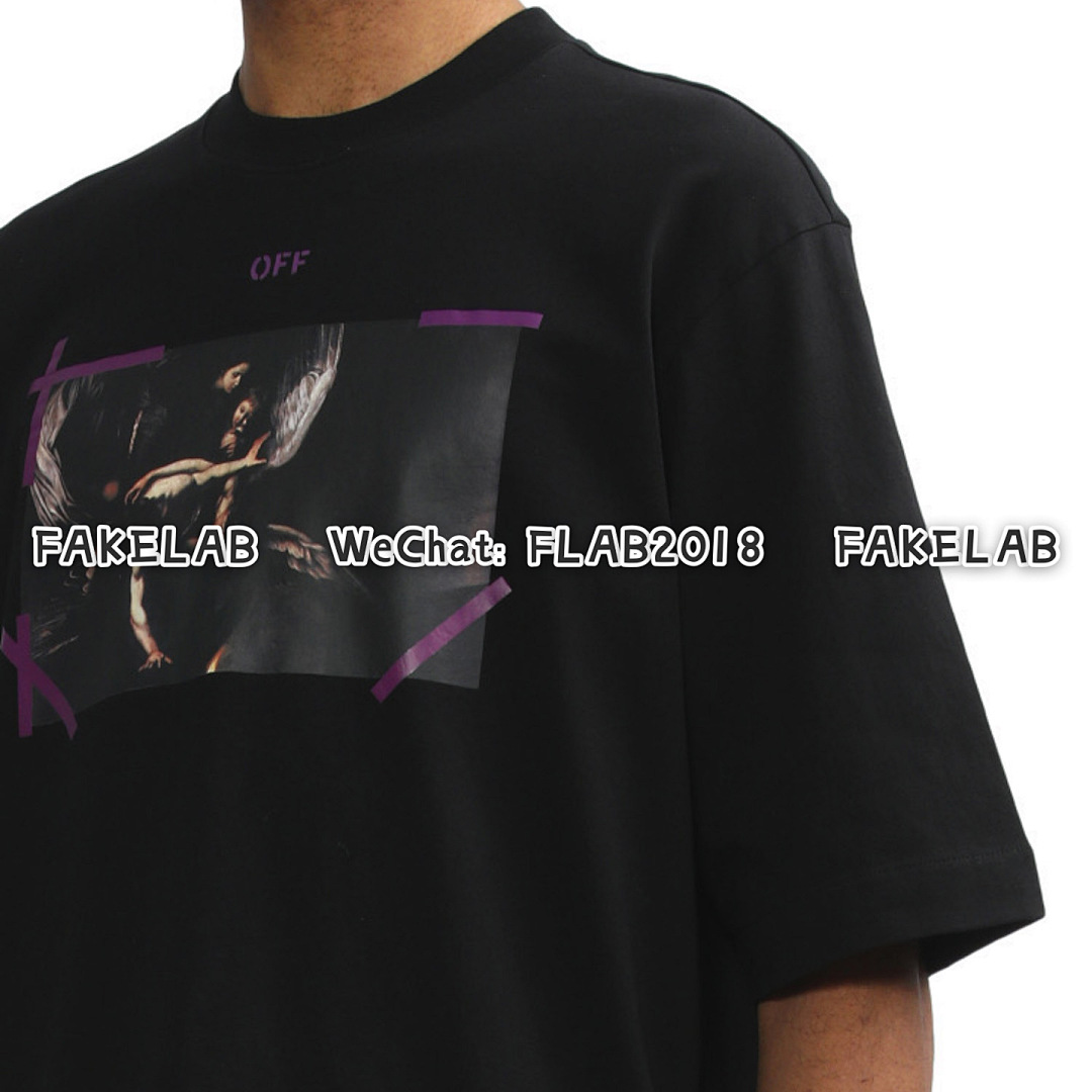 Off-White CARAVAGGIO ARROWS T-SHIRT 23SS BLACK (ALL SIZE IN STOCK) - Image 9