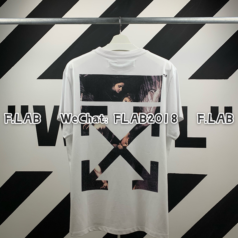 Off-White CARAVAGGIO ARROWS T-SHIRT 20SS WHITE (ALL SIZE IN STOCK)