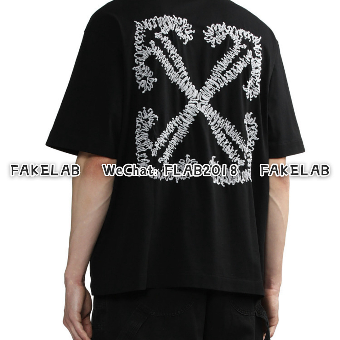 Off-White TATTOO ARROW SKATE T-SHIRT 24SS BLACK (ALL SIZE IN STOCK) - Image 8