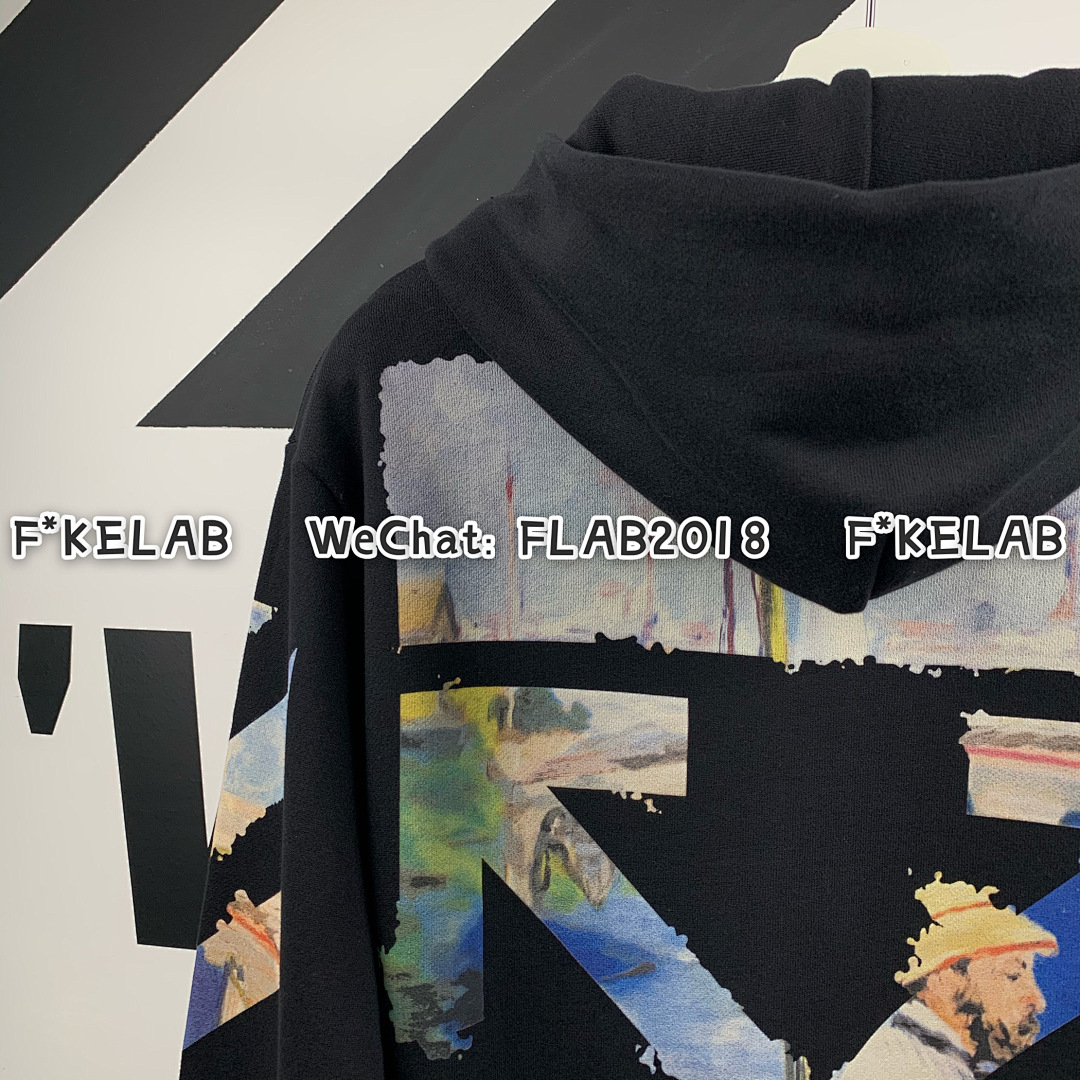 Unbranded DIAG MULTICOLOR ZIPPED HOODIE 19SS BLACK (ALL SIZE IN STOCK) - Image 11