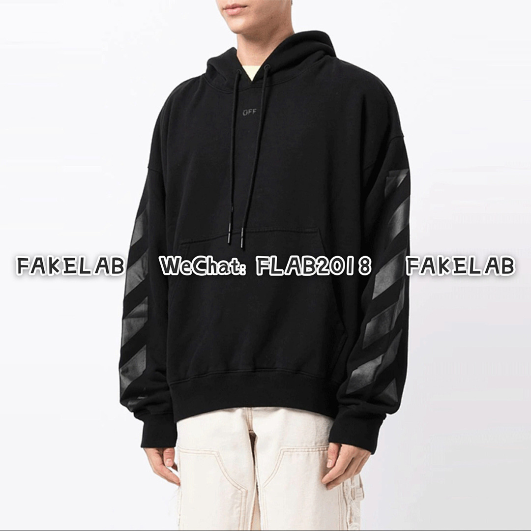 Off-White DOUBLE ARROWS HOODIE 21FW BLACK (ALL SIZE IN STOCK) - Image 7