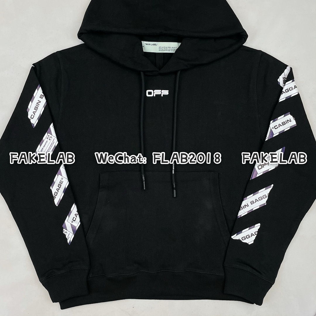 Unbranded AIRPORT TAPE HOODIE 20SS BLACK (ALL SIZE IN STOCK) - Image 6