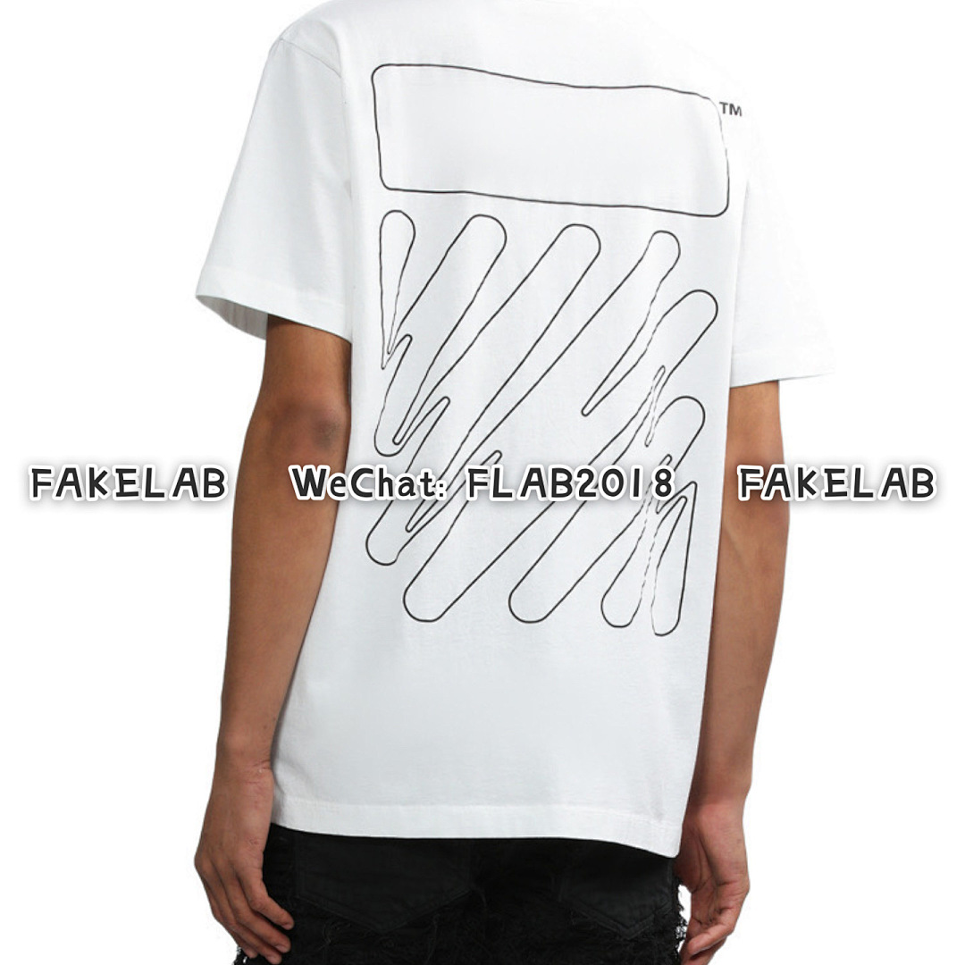 Unbranded WAVE DIAG-STRIPE T-SHIRT 23SS WHITE (ALL SIZE IN STOCK) - Image 8