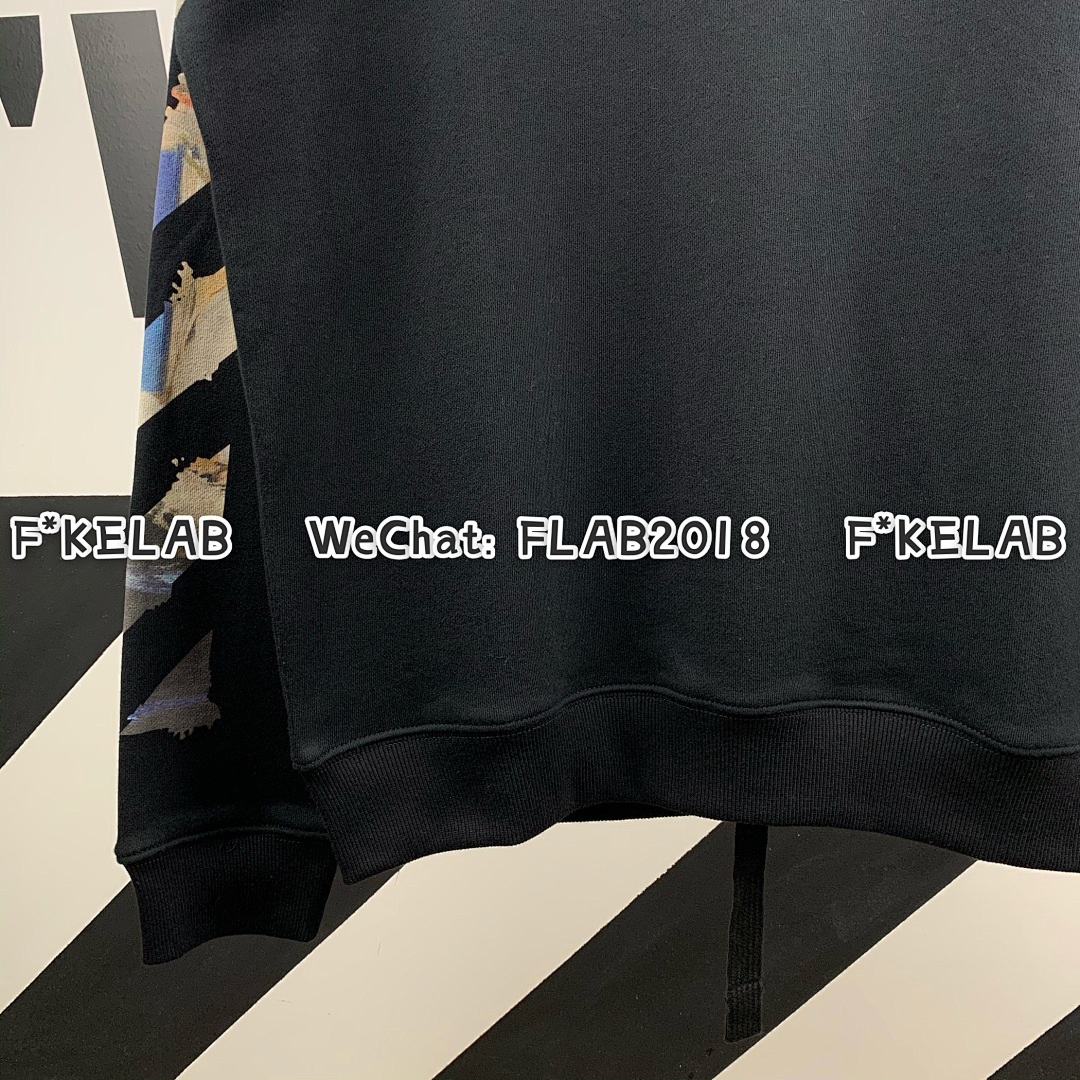 Unbranded DIAG MULTICOLOR CREWNECK 19SS BLACK (ONLY SIZE S IN STOCK) - Image 8