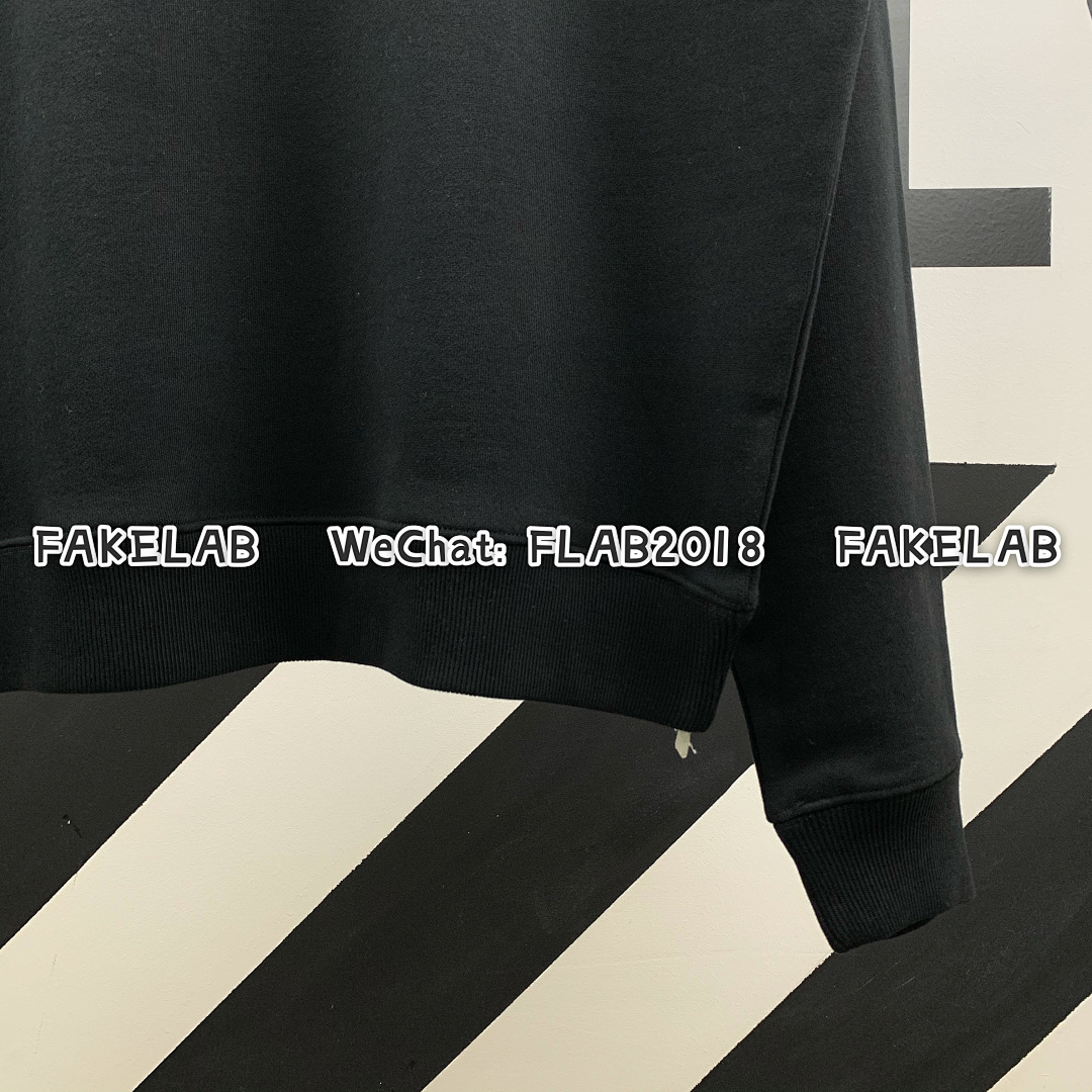 Off-White PINK ARROWS CREWNECK 20FW BLACK (ALL SIZE IN STOCK) - Image 10