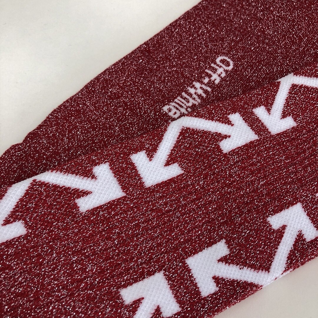 Unbranded SOCKS 17FW WHITE/BLACK/RED - Image 17