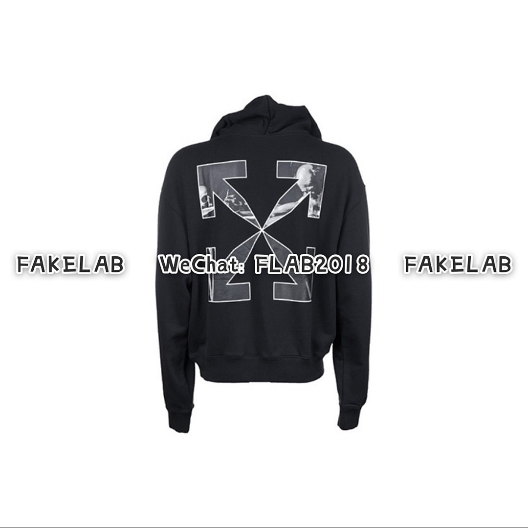 Off-White CARAVAGGIO ARROWS HOODIE 21FW BLACK (ALL SIZE IN STOCK)