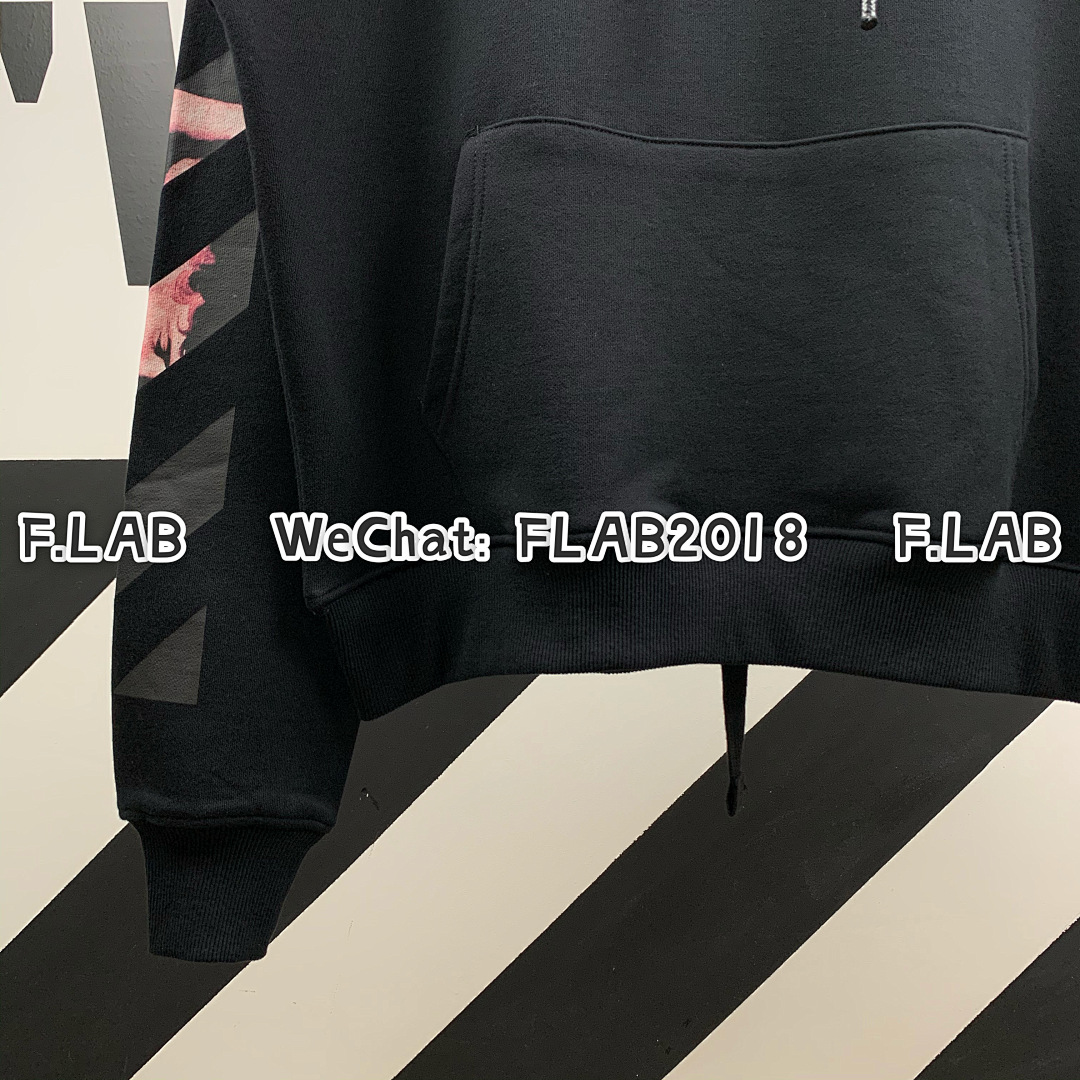 Off-White CARAVAGGIO ARROWS HOODIE 20SS BLACK (ALL SIZE IN STOCK) - Image 10
