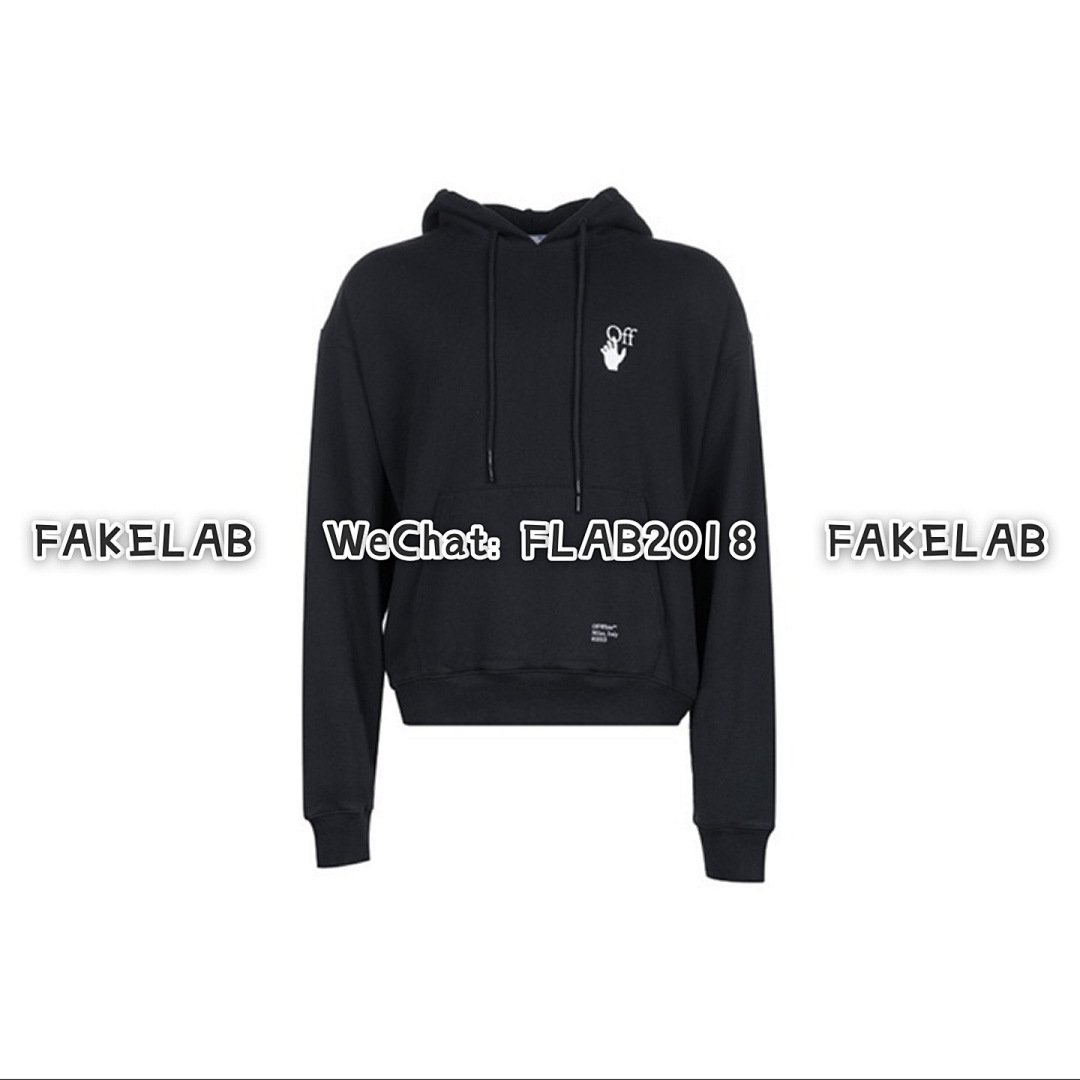 Off-White CARAVAGGIO ARROWS HOODIE 21FW BLACK (ALL SIZE IN STOCK) - Image 6