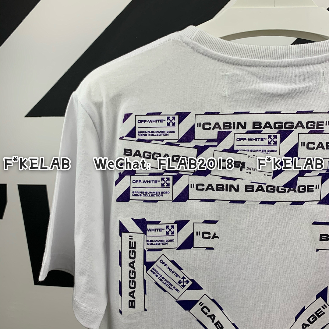 Unbranded AIRPORT TAPE T-SHIRT 20SS WHITE (ALL SIZE IN STOCK ALL NEW BATCH) - Image 6