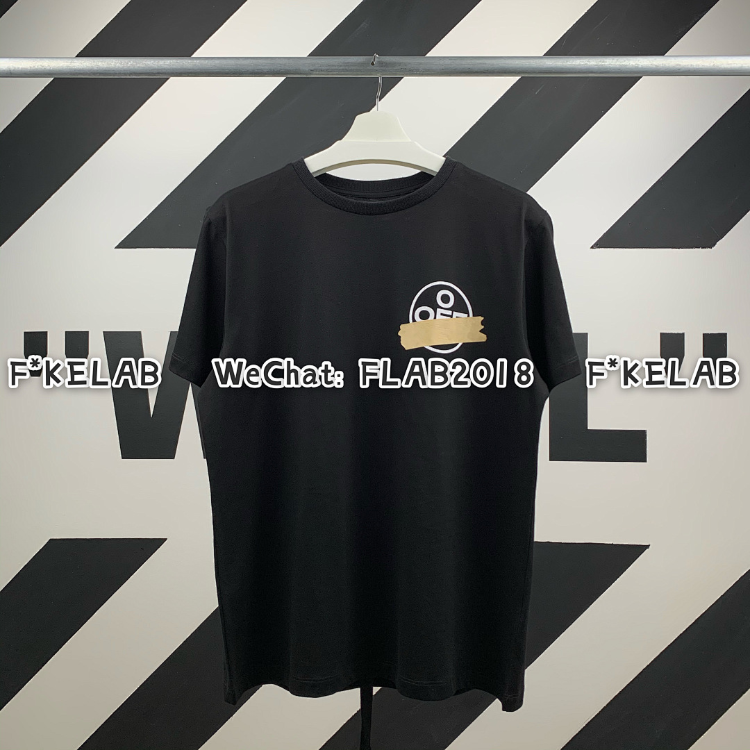 Off-White TAPE ARROWS T-SHIRT 20SS BLACK (ALL SIZE IN STOCK) - Image 5