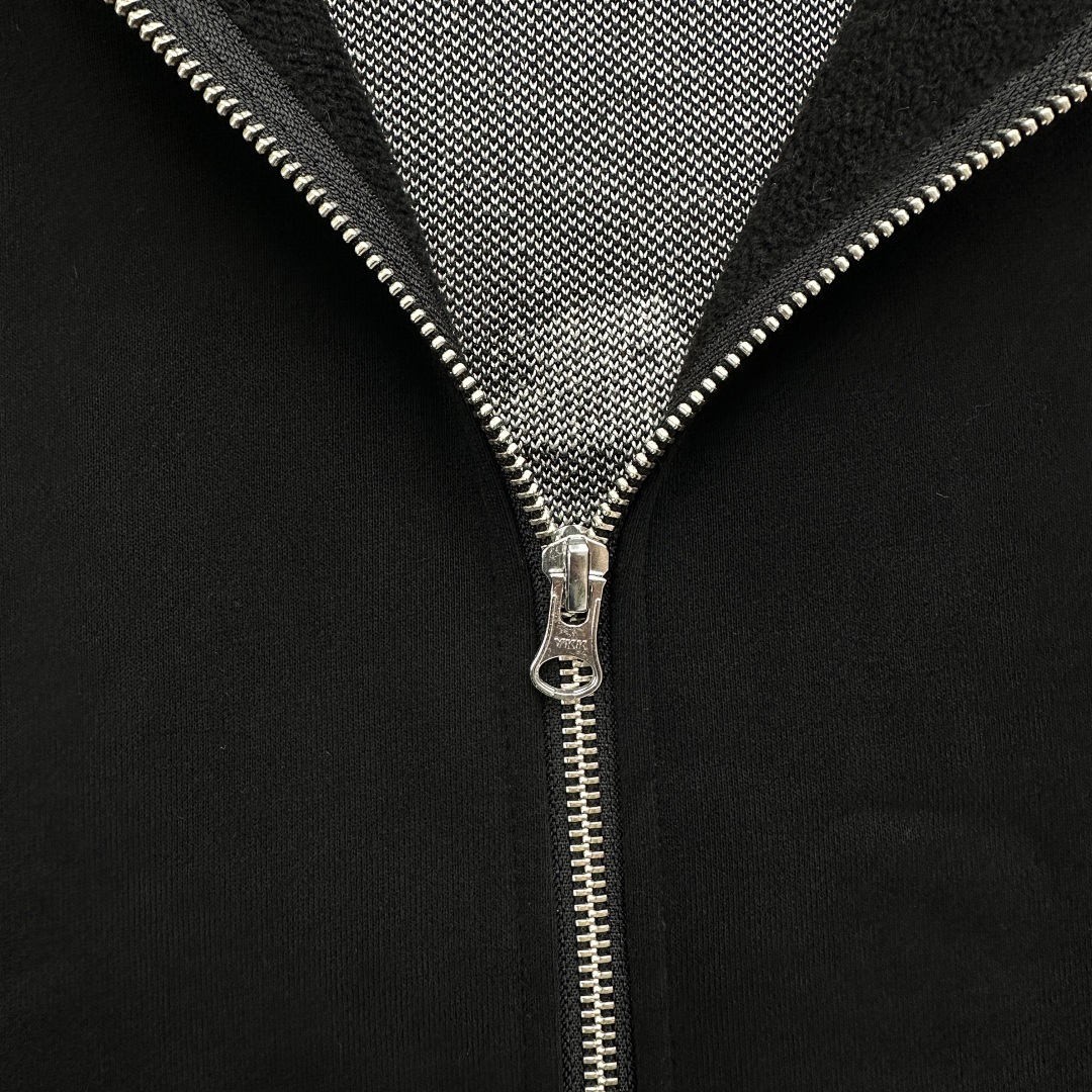 Other 79¥ Hybrid Jacquard Knit Alcatraz Zip Hoodie-Black - Image 10