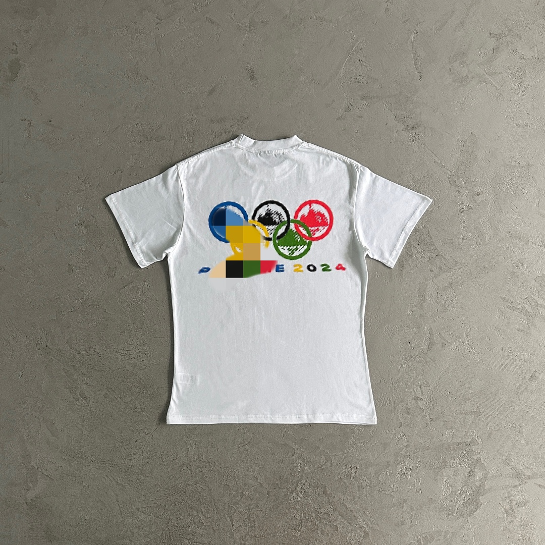 Other 35¥2024 Olympic Rings Short Sleeve-White