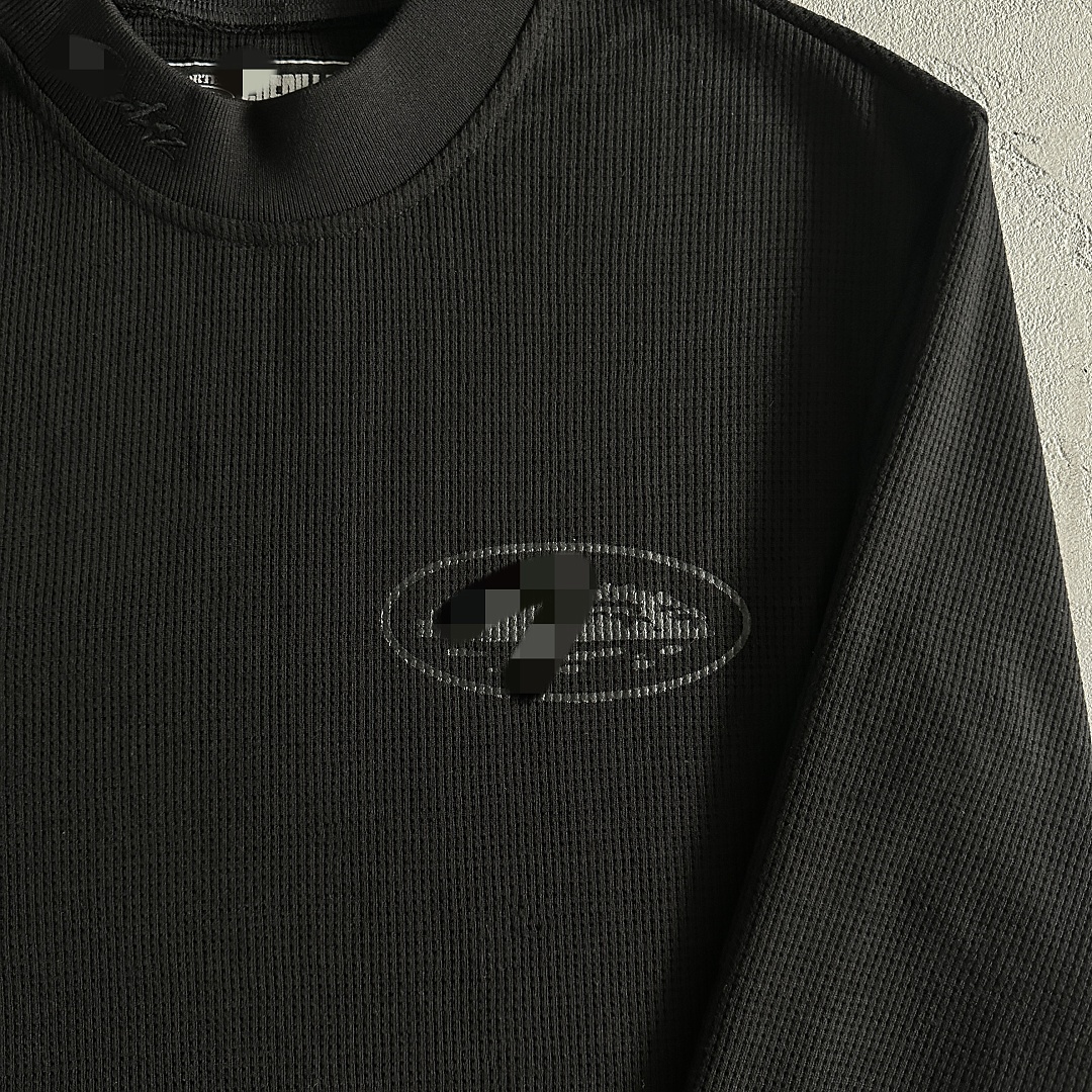 Other 59¥ALCATRAZ WAFFLE LONGSLEVE-Black - Image 4