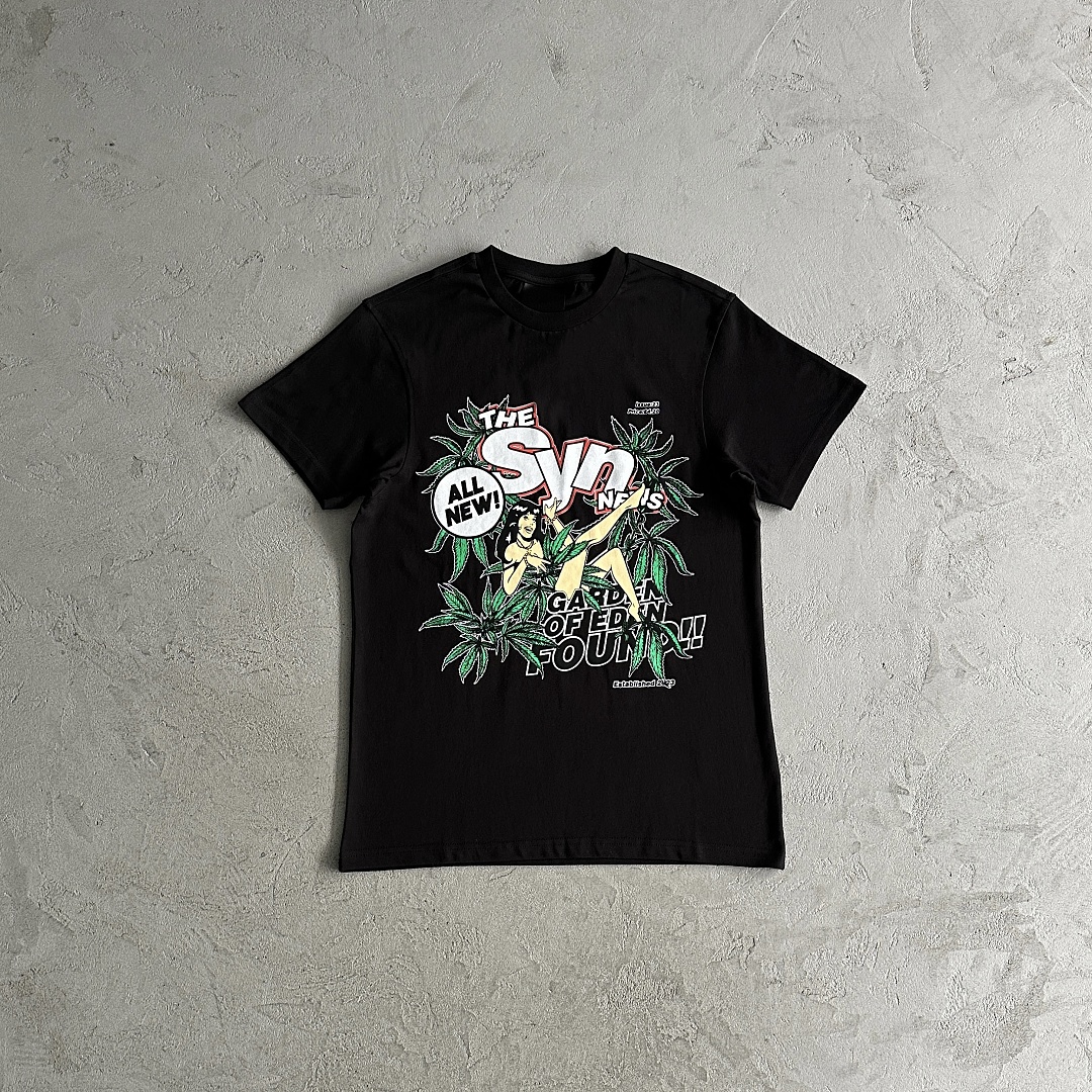 39¥ Sy News Tee -Black, photo 1