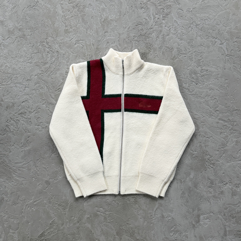 238¥Lux Knit Zip Up-White, photo 1